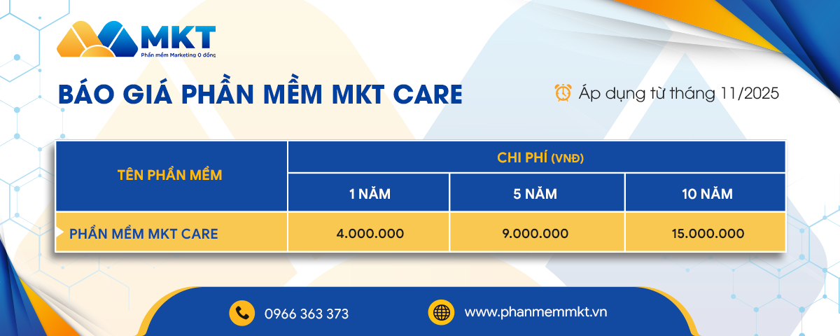Báo giá phần mềm MKT Care